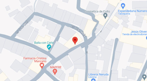 mapa Registro Civil Juzgado de Paz de Moraleja